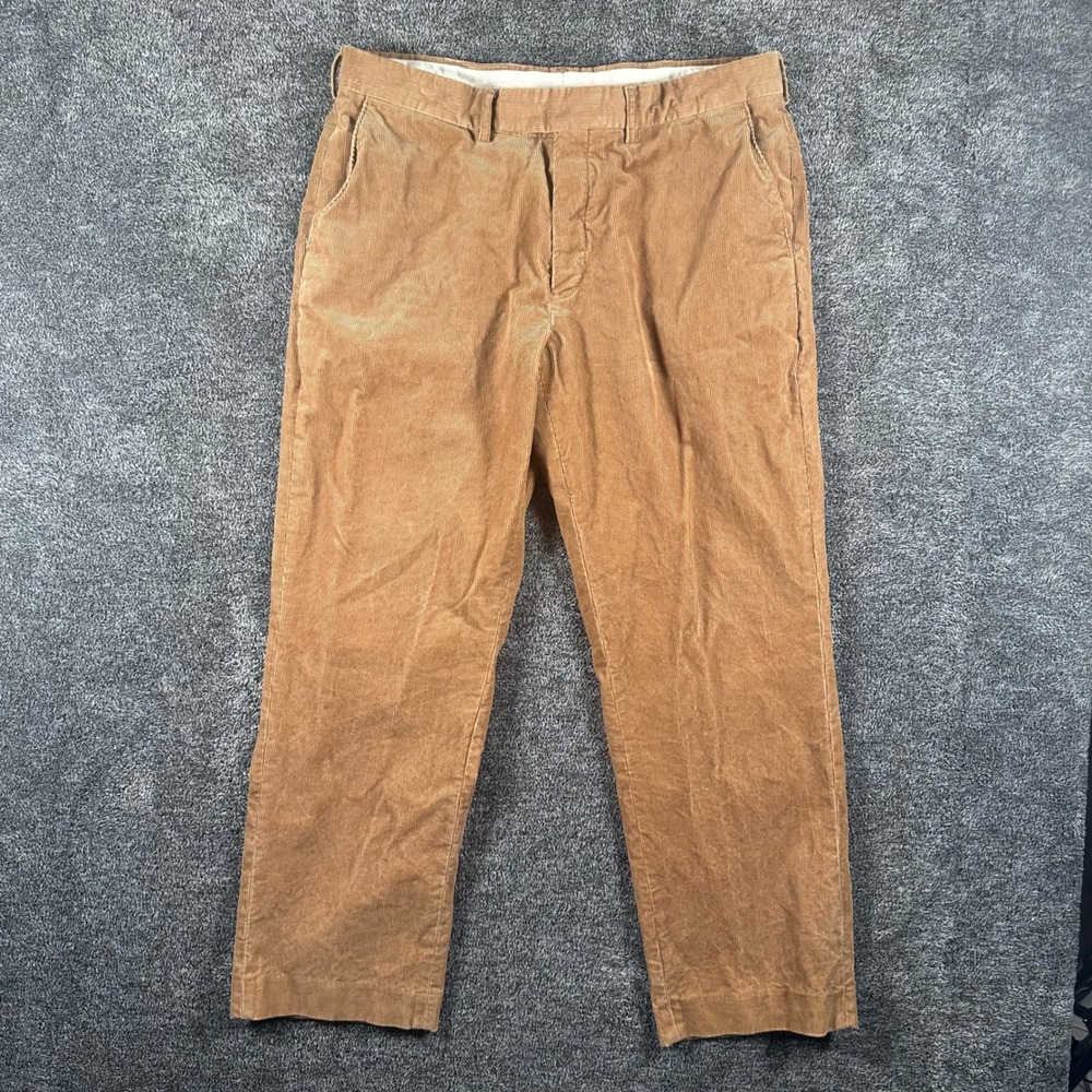 Polo Ralph Lauren Pants Mens 36x30 Preston Pant Tan Corduroy Straight Chino